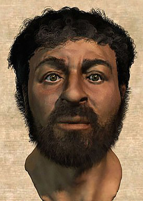 Лицо Иисуса, воссозданное доктором Нивом.